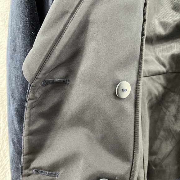 ALC Blazer Jacket Womens 4 Velvet Navy Blue Stanton Double Breasted Two Button - Picture 11 of 12